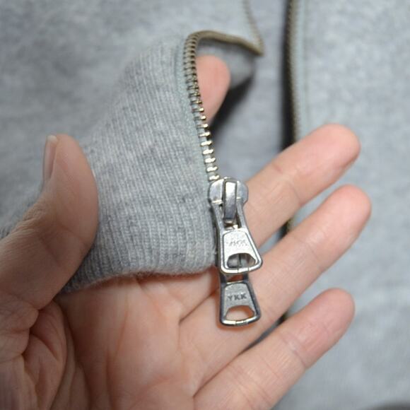 Club Monaco Men's Merino Wool Blend Gray XS Full Zip Sweater - Picture 3 of 8